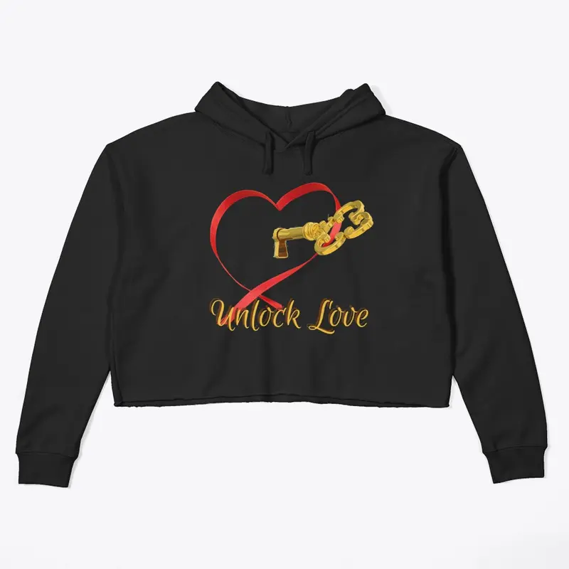 Unlock Love Crop Hoodie